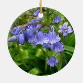 Gepersonaliseerd mooie Bluebell Keramisch Ornament (Achterkant)