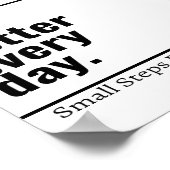 Gepersonaliseerd Motivatie 1% beter Dagelijks Mode Poster (Hoek)