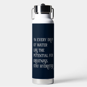 Gepersonaliseerd Motivatie Water Citeert witte let Waterfles