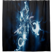 Gepersonaliseerd Motocross Douchegordijn (Voorkant)
