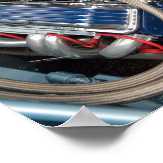 Gepersonaliseerd motor poster (Hoek)