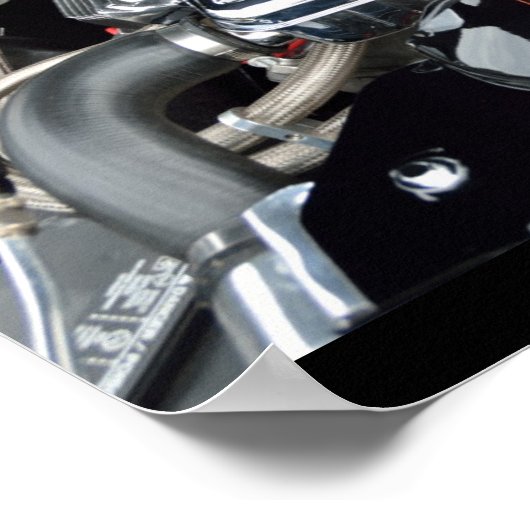 Gepersonaliseerd motor poster (Hoek)