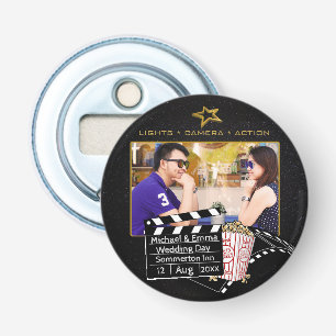 Gepersonaliseerd Movie Star Lijst Button Flesopener