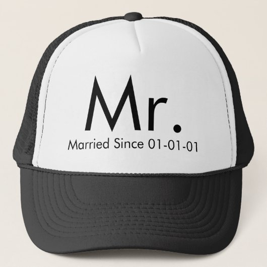 Gepersonaliseerd Mr. Just Married Groom Pet (Voorkant)