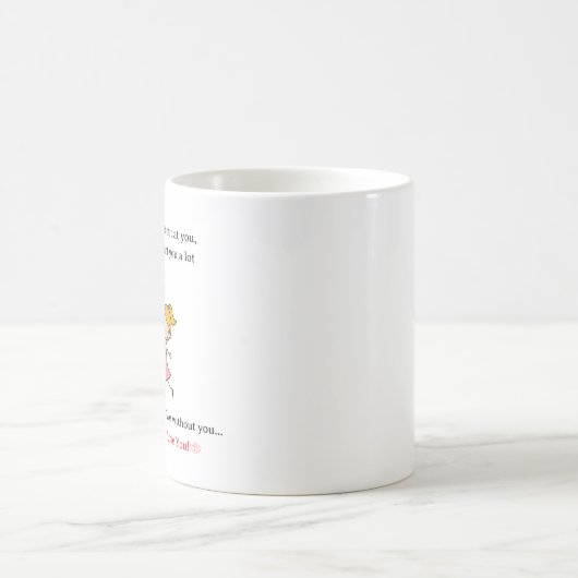 Gepersonaliseerd Mug - Het spijt me dat ik van je  Koffiemok (Center)