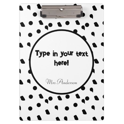 Gepersonaliseerd multomap, Boho multomap, Modern B Klembord (Voorkant)