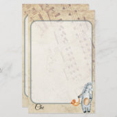 Gepersonaliseerd muziekwerk briefpapier (Voorkant / Achterkant)