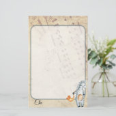 Gepersonaliseerd muziekwerk briefpapier (Staand voorkant)