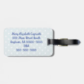 Gepersonaliseerd, , naaigarend bagagelabel (Achterkant horizontaal)