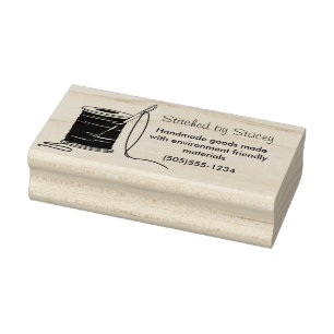 Gepersonaliseerd Naald en draadstempel Rubberstempel