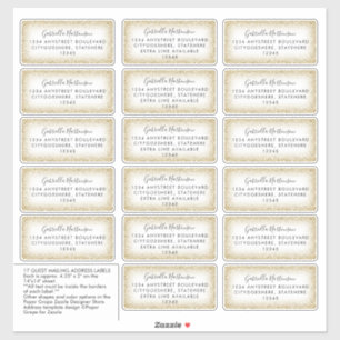 Gepersonaliseerd naam en adreslabel van ontvanger  sticker