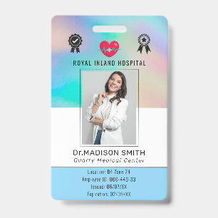Gepersonaliseerd naam en foto   ID-Kaart-badge Badge