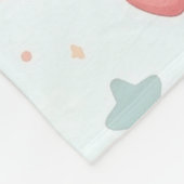 Gepersonaliseerd Naam en Nummer Softball Throw Fleece Deken (Hoek)