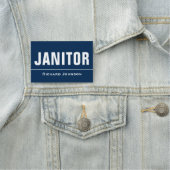 Gepersonaliseerd Naam Janitor Naamplaatje (In situ)