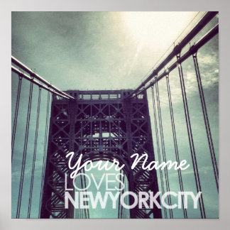 Gepersonaliseerd Naam Loves New York City Poster
