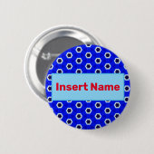 Gepersonaliseerd Naam Tag Pin Button (Voorkant /achterkant)
