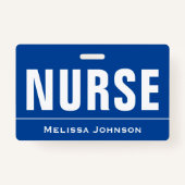 Gepersonaliseerd naam Verpleegkundige Badge (Achterkant)