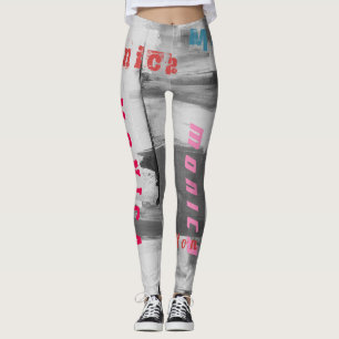 Gepersonaliseerd naam zwarte Leggings