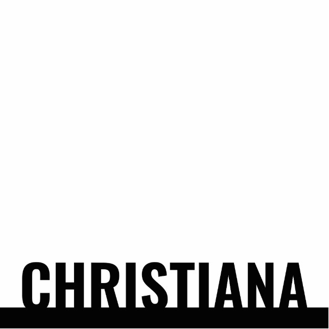 Gepersonaliseerd naambeeld | Jouw naam standbeeld Staand Fotobeeldje (Voorkant)