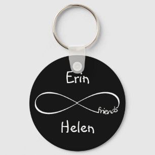 Gepersonaliseerd naamgevingssymbool Eenvoudig Sleutelhanger