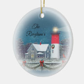 Gepersonaliseerd Nauset Ceramic Lighthouse Ornamen Keramisch Ornament (Links)