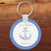 Gepersonaliseerd Nautical Anchor Sleutelhanger (Voorkant)