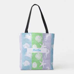 Gepersonaliseerd Nautical Beach ThMED Draagtas