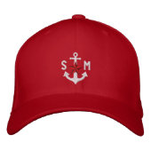 Gepersonaliseerd Nautical Star White Anchor Monogr Pet (Voorkant)