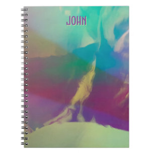 Gepersonaliseerd Neon Notitieboek – Luminous Art D