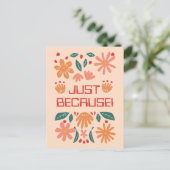 GEPERSONALISEERD NET OMDAT WENSKAART BRIEFKAART (Staand voorkant)