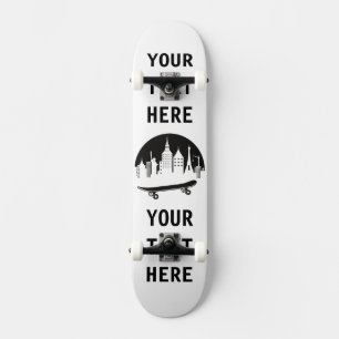 Gepersonaliseerd - New York met een klein skateboa Skateboard