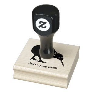 GEPERSONALISEERD NIEUW ZEELAND KIWI RUBBER STEMP 	RUBBERSTEMPEL