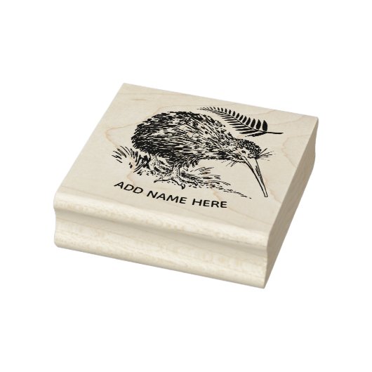 GEPERSONALISEERD NIEUW ZEELAND KIWI RUBBER STEMP 	RUBBERSTEMPEL (Stempel)