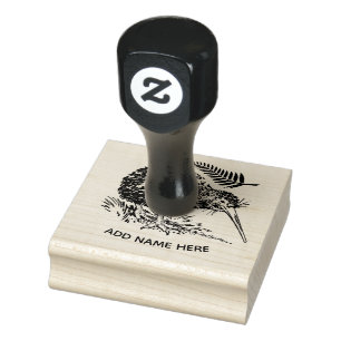GEPERSONALISEERD NIEUW ZEELAND KIWI RUBBER STEMP RUBBERSTEMPEL