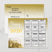Gepersonaliseerd Nieuwjaar 2020 Briefkaart (Voorkant / Achterkant)