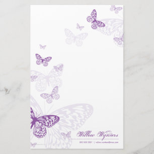 GEPERSONALISEERD NOTITIEBLOK:: Butterflies 3P Briefpapier