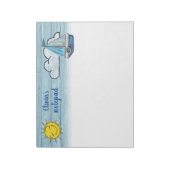 Gepersonaliseerd Notitieblok Driftwood Beach ontwe (Gedraaid)