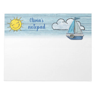 Gepersonaliseerd Notitieblok Driftwood Beach ontwe