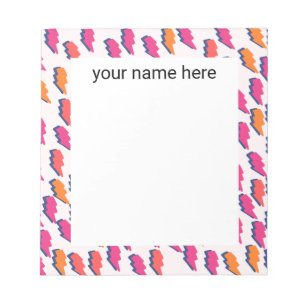 Gepersonaliseerd Notitieblok met bliksembolt