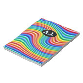 Gepersonaliseerd Notitieblok Rainbow Pride ontwerp (Gedraaid)