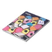 Gepersonaliseerd Notitieblok Snoep Allerlei ontwer (Gedraaid)