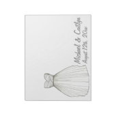 Gepersonaliseerd Notitieblok van het Britse bruidd (Gedraaid)