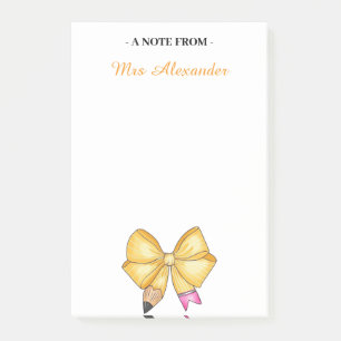 Gepersonaliseerd Notitieblok voor docenten, Schatt Post-it® Notes