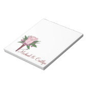 Gepersonaliseerd Notitieblok voor roze roze bruind (Gedraaid)