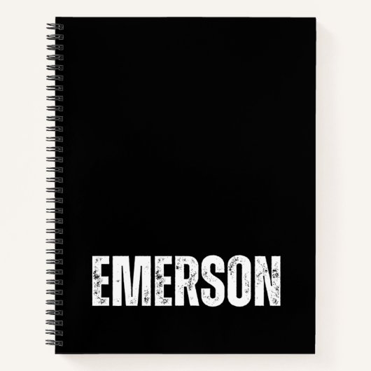 Gepersonaliseerd Notitieboek met Emerson (Voorkant)