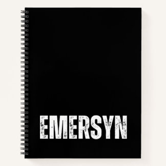 Gepersonaliseerd Notitieboek met Emersyn