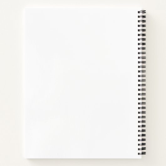 Gepersonaliseerd Notitieboek met naam en muzieknot (Achterkant)