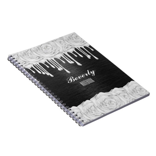 Gepersonaliseerd Notitieboek van White Rose (Rechterzijde)