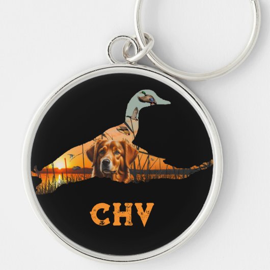 Gepersonaliseerd Nova Scotia Duck Toller Sleutelha Sleutelhanger (Voorkant)