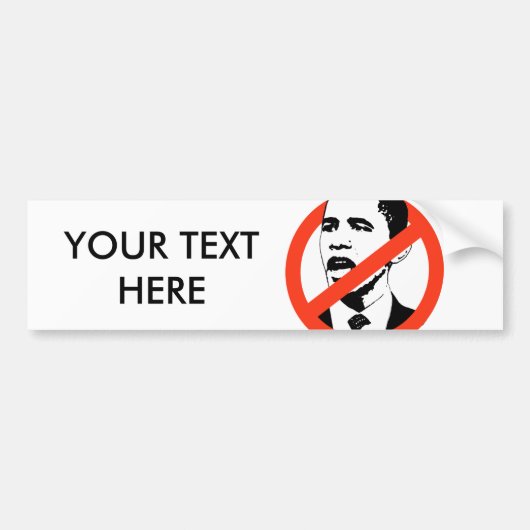 Gepersonaliseerd OBAMA SLOGANS Bumpersticker (Voorkant)